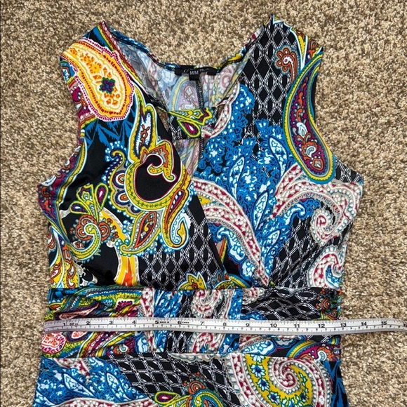 George Sundress Blue (multicolour) Asymmetrical Cocktail Women's Size M - Picture 14 of 14